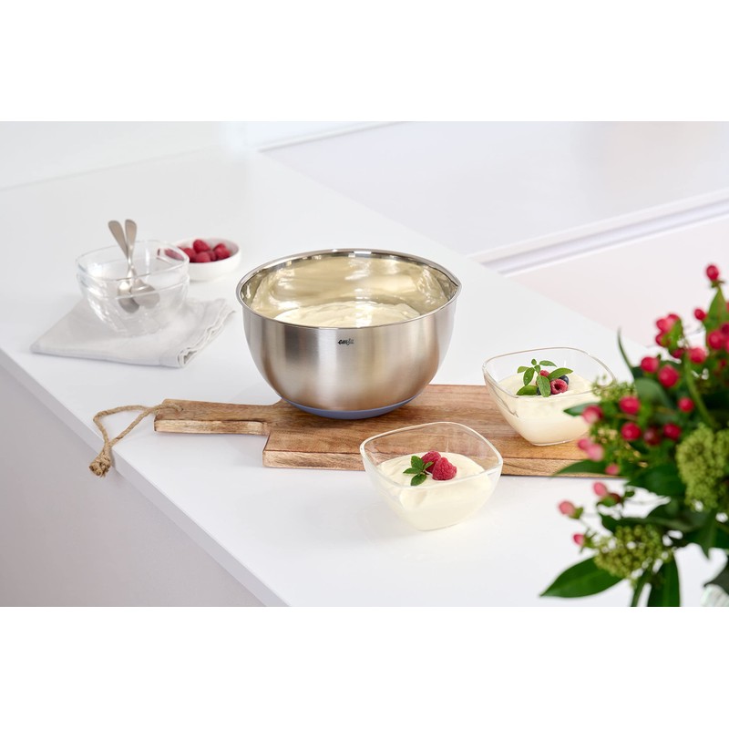 Emsa Prep&Bake Stainless Steel Mixing Bowl 22 cm Non-Slip Base