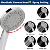 NearMoon Shower Head with Hose, High-Pressure Stainless Steel 8'' Rain