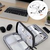 Organizador de Cables Portátil 2 Piezas, Estuche de Viaje Impermeable