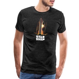 Spreadshirt Marcus House Merch Star Ship Mars Men's Premium T-Shirt, M, Charcoal Grey