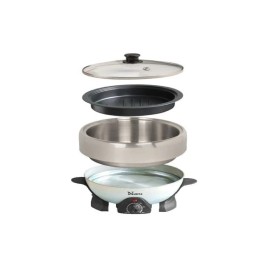 H & H 2.0 Qt NEC-202B Electric Shabu Shabu and Grill For Traveling , Party By C&H Solu