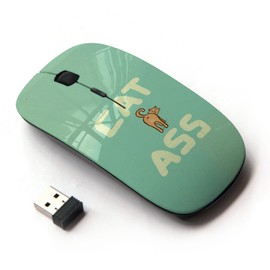 KOOLmouse [ Optical 2.4G Wireless Mouse [ Cat Ass Funny Quote Animal Art Pet Feline ]