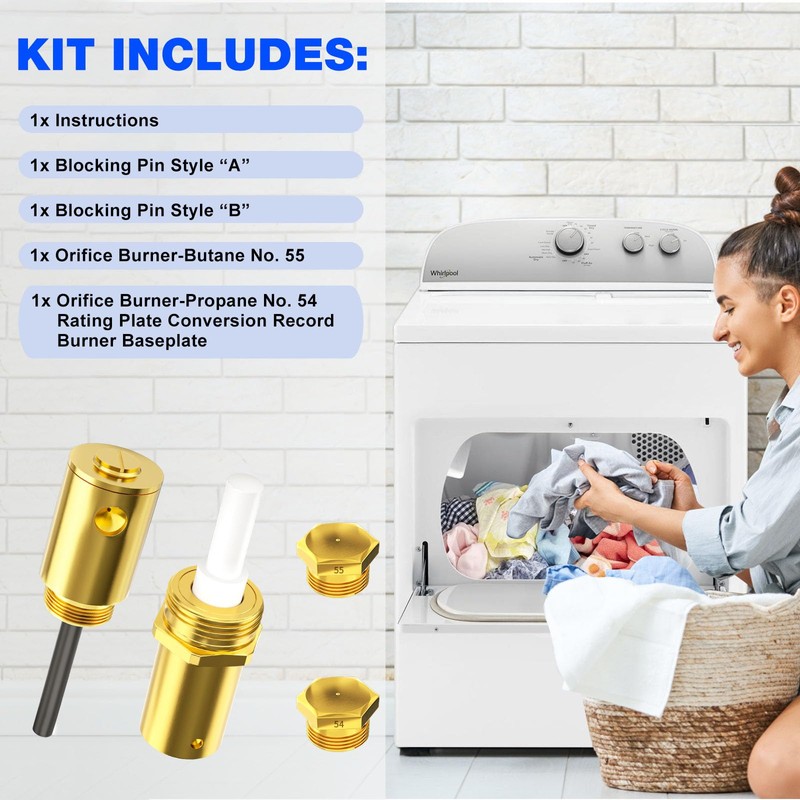 W11581316 Liquid Propane Conversion Kit for Whirlpool Kenmore 29 Inches