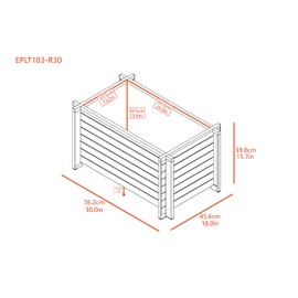 ecoFLEX 30" Wide Planter