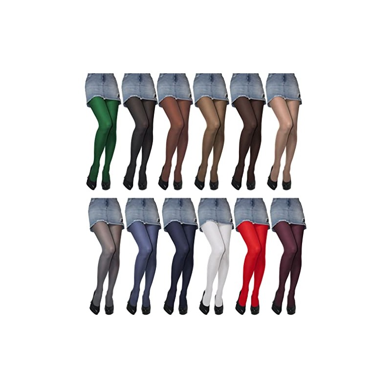 JUST BEAUTY TOUCH Womens Microfibre Opaque 60 Denier Tights size