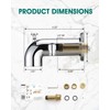 LOCALAND Tub Spout with Diverter, Bathtub Spout for Hand Shower,Chrome