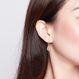 WOVEE Earrings Hanging Ball Heart Water Drop Earrings Pendant Jewellery Gifts for Women, Copper