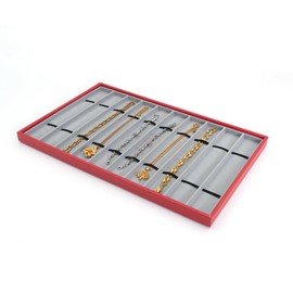 XHMQYC Watch Tray Watch Organizer for Men 10 Slot Womens Mens Watch Storage Case PU Watch Holder Red