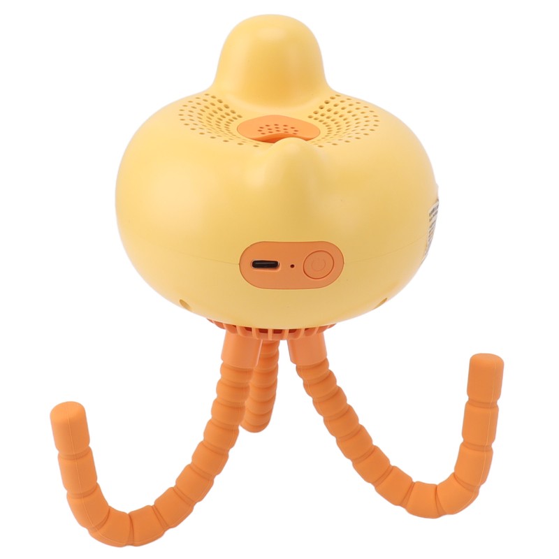 Portable Stroller Fan Low Noise Duck Shape Cute 2 Power