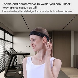 Sports Headband Ipx5 Waterproof Headphones Wireless Sleep Bluetooth Headband Adjustable Size Fits The Head Bluetooth Headband for Sleeping