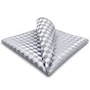 [S&W SHLAX&WING] Men's Pocket Square Plaid Prom Party Large Tall,