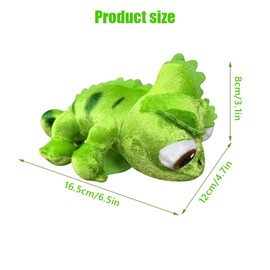 KBIBCK Chameleon Plush Toy, Chameleon Stuffed Animal, Pascal Plush Toy, Magnet Magnetic Play, Shoulder lizard Toys, Ideal as a Small Gift for Boys Girls Birthday Party