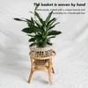 2PCS Woven Basket Handwoven Sea Grass Storage Basket for Flower