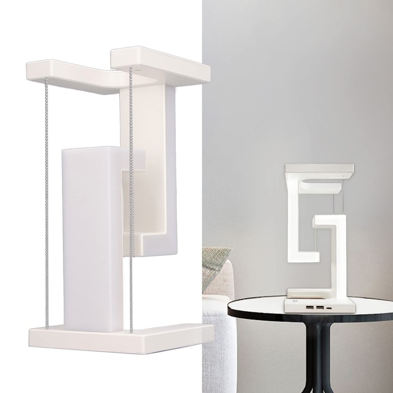 Asixxsix Magnetic Levitation Desk Lamp, 3 Levels Continuously Dimmable Levitating