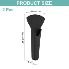 uxcell 2 Pcs Magnetic Scissor Holder, 7.48" x 3.46" Plastic Scissors Cover Durable Waterproof Protector Portable with Round Magnetic Absorber for Kitchen Shears, Black