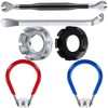 Kigauru 6pcs Bicycle Spoke Wrench Nickel Plated Process Tool Steel