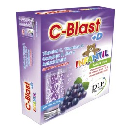 Suplemento Multivitamínico Infantil Sabor Uva 30 Sobres Vitamina C D B Zinc                                                                           