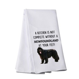 Newfoundland Tea Towel A Kitchen is Not Complete Without A Newfoundland Kitchen Towel Newfoundland Dog Lover Gift (A NEWFOUNDLAND -t)