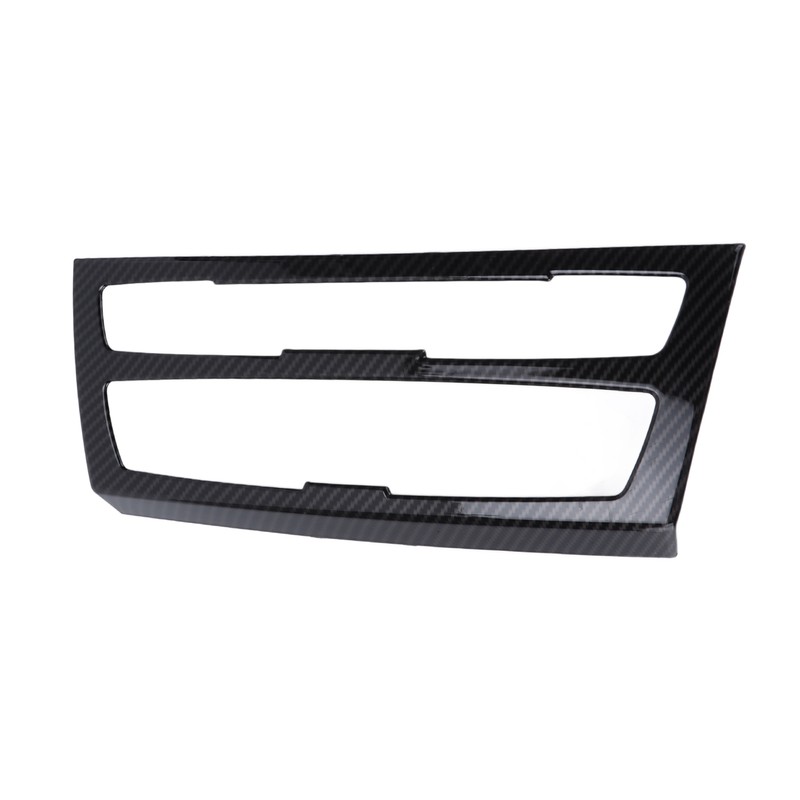 Air Conditioning Button Frame Carbon Fiber Texture Panel Trim Replacement