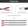 Sousery 2 Packs of RJ11 Mirror Wire Power Cord Compatible