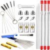 Tuperoymse Airbrush Cleaning Kit Airbrush Nozzle Cap Kit and Airbrush