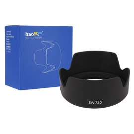 Haoge Bayonet Lens Hood for Canon EF-S 18-135mm f3.5-5.6 is USM Lens & for Canon RF 24-105mm F4-7.1 is STM Lens Replaces Canon EW-73D