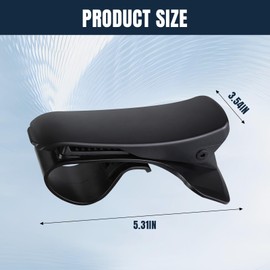 Hovom Rear View Mirror Phone Holder for Car, Clip-On Cell Phone Holder for Rearview Mirror, Dashboard & Sun Visor, 360° Rotation Adjustable Phones Mount Universal for Most Vehicles (Style 2)