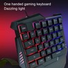 Goshyda One Handed RGB Gaming Keyboard, Professional Ergonomic USB Wired