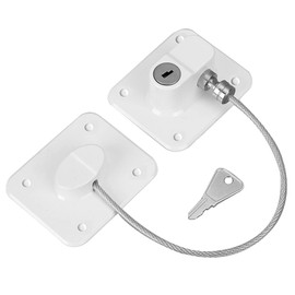 Kindersicherung für Fenster Kühlschrank Schrank Türen, Sicherheitsschloss Set,Weiß Sicherung Abschließbares Klebeschloss Öffnungsbegrenzer zum Schutz von Kindern Haustier Dachfenster Balkon