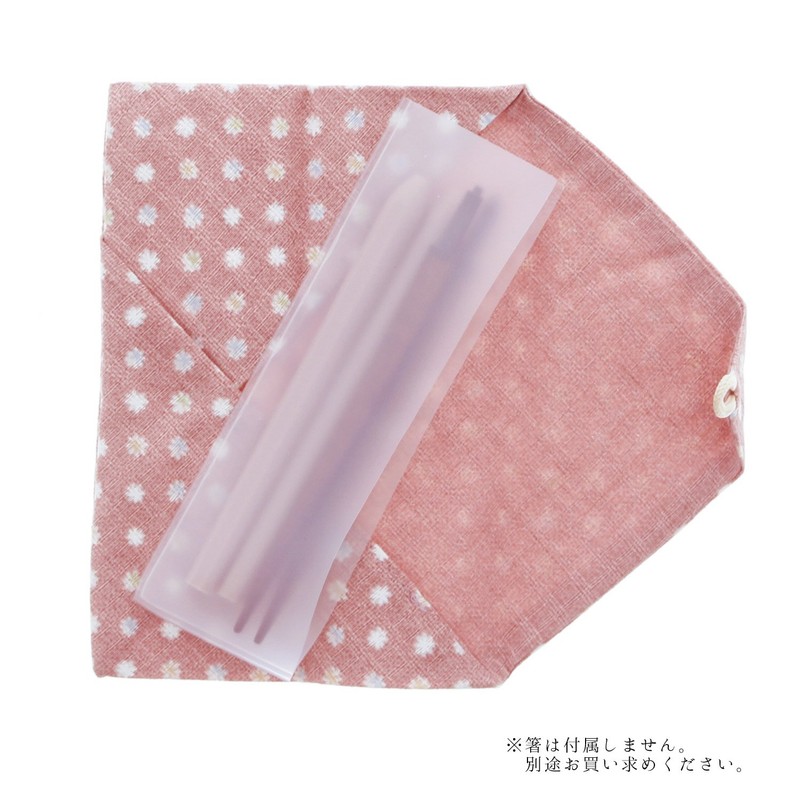 My Chopsticks Bag, Fukoro Kompeito Chopsticks Wrap, Pink