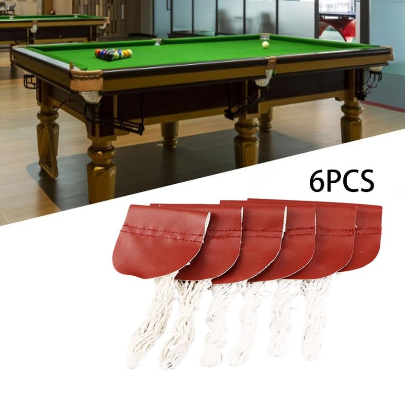 Billiard Pocket Net for Easy Ball Collection,Pool Table Pocket,6pcs Billiard