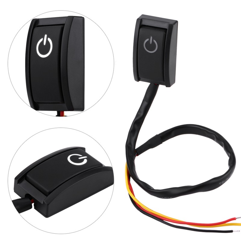 DC 12V 200mA Car DIY Switch Paste Type Sticky Button