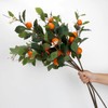 2PCS 37.4Inch Artificial Tangerine Branches Artificial Orange Branches Fake Orange