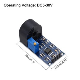 sourcing map 4pcs ZMCT103C Current Sensor Module 5A AC Single Phase Active Analog Signal Output Current Transformer Module for Detecting Current