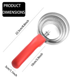 MEISH Horse Scraper Horse Curry Comb 4 Ring Horse Shedding Brush Stainless Steel Livestock Itching Brush for Horse Grooming