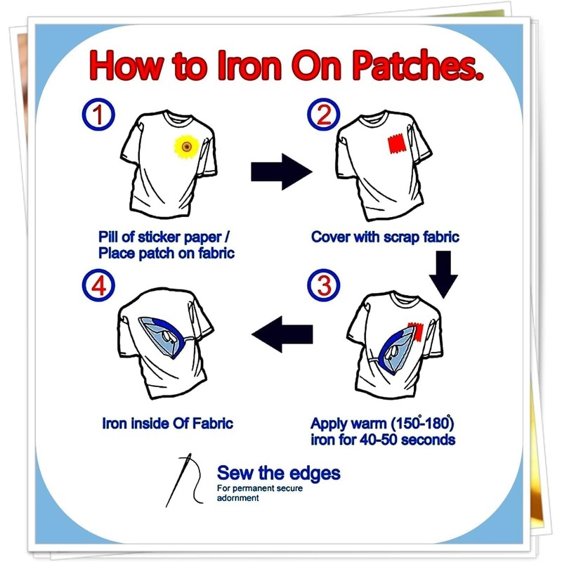 4 Pcs Patch Set (Space Shuttle, US Flag Patch) Sew
