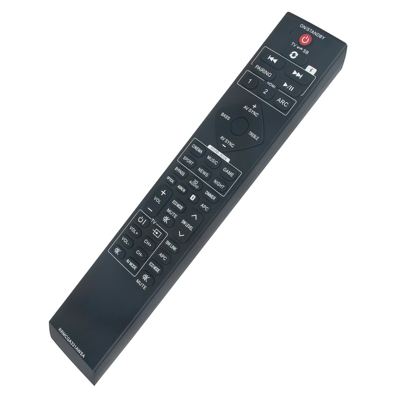 RRMCGA331AWSA GA331AWSA Replacement Remote Control Suitable for Sharp Soundbar Home