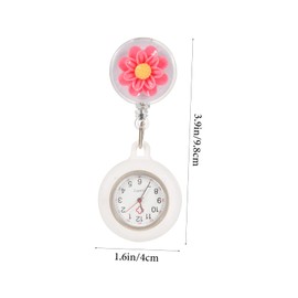 Kisangel Retractable Nurse Pocket Watch 5pcs Pocket Watch Nurses Watch Clip Watch Digital Watches Watches for Nurses Digital Pocket Watch Watch Telescopic Student Brooch Glass