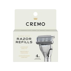 Cremo Razor Refills for Men, Astonishingly Superior Shaving Razors For Men, Compatible with Cremo Razors, 4 Pack