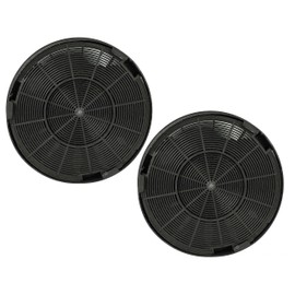 vhbw 2 x Activated Carbon Filters Compatible with AEG X89474MV01, X89474BV01, X95253MI1, X92384MI0 Cooker Hood - 19.6 cm