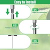 Coldairsoap 32"-48" Stainless Steel Soil Probe Rod with Gloves