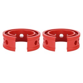 Absorber Spring Bumper, Universal Car Shock Absorber Buffer Spring Bumper SEBS Red Shock Absorber Spring Buffer Spring Cushion Tool Holder for Most Vehicles Type A-E, Red (C)