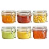 ComSaf 4oz Small Airtight Glass Jars Set of 6 with