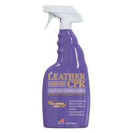 Leather CPR | Heavy Duty Leather Cleaner (22oz) | Quickly and Gently Removes Heavy Dirt & Grime| Cleans Heavily Soiled Leather Furniture, Car Leather Seats, Purses, Shoes, Boots, Saddles, & Jackets
