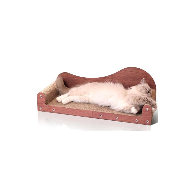 ComSaf 26.4" Large Cat Scratcher Bed, Cat Scratching Board, Durable