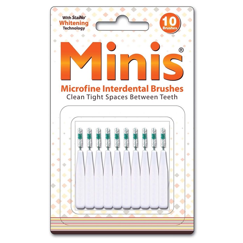 Staino Minis Microfine Interdental Brushes Pack of 10 (6 Packs
