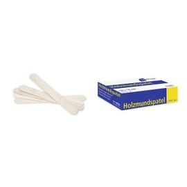 Meditrade 9802, 18 mm Width X 150 mm Length Beesana Wooden Tongue Depressors (Pack of 100)
