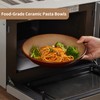 Pokini 8.75 Inch Large Ceramic Pasta Bowls, 32 Oz Reactive