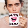 Trendation - Dackel Mama Tasse Geschenk Frauen Dackel-Besitzerin (Weiß)