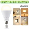 DABAOLUM 4 Pack Rechargeable Emergency Light Bulbs, Battery Powered LED